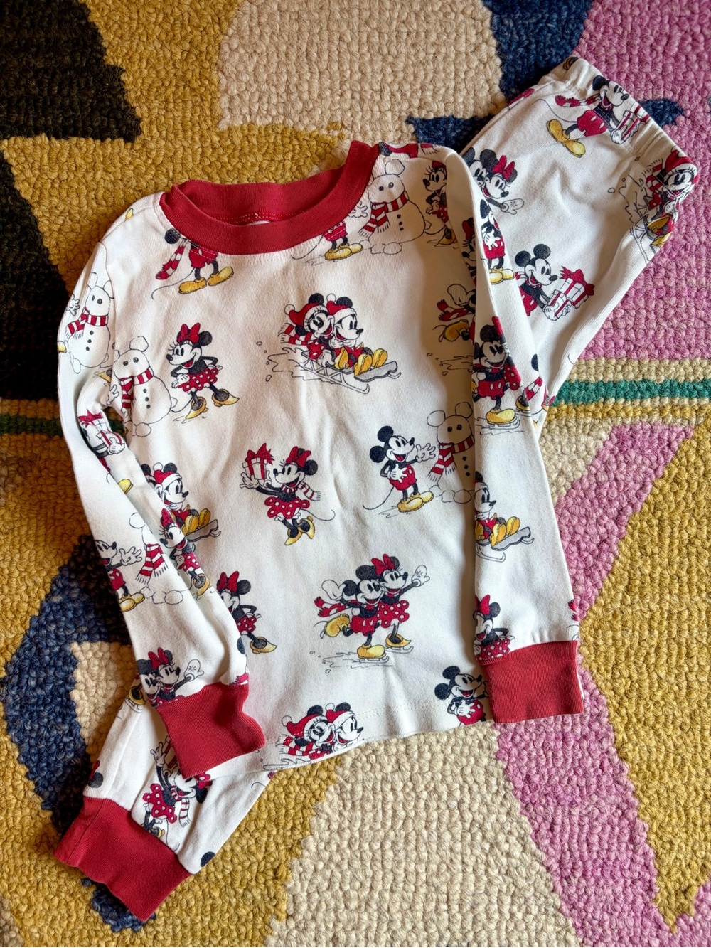 Pottery Barn Kids Mickey Christmas Pajamas - 4